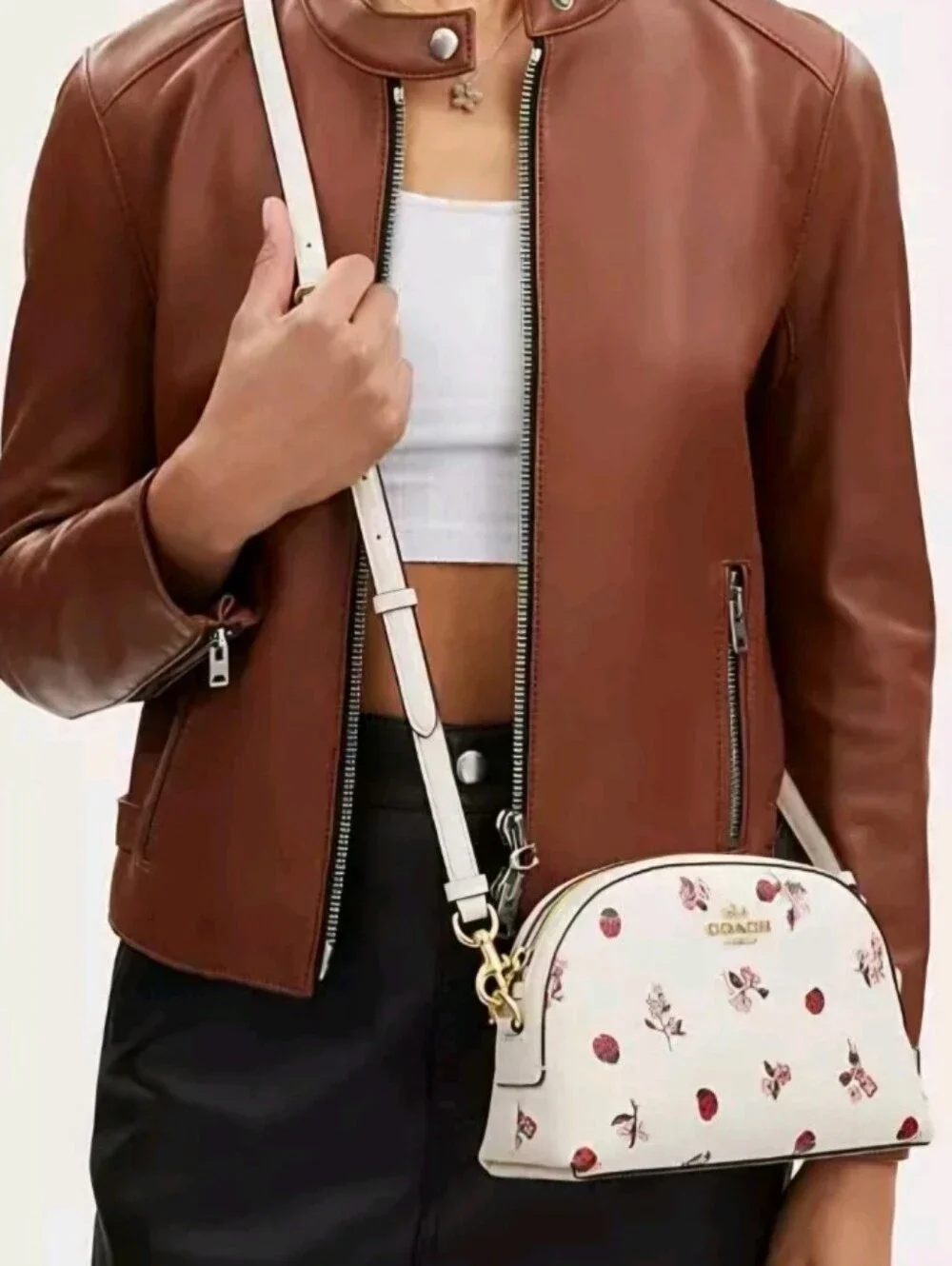Coach Madi Crossbody With Ladybug Floral Print